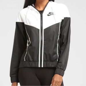 Women's Windbreaker Sportswear Windrunner Black White
